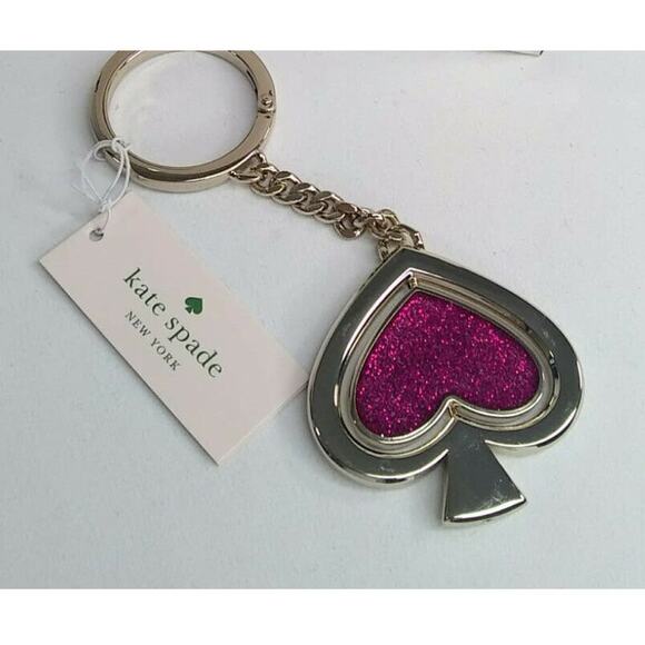 Kate Spade Swivel Spade Charm Key Chain Bag Charm - Picture 1 of 9